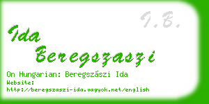 ida beregszaszi business card